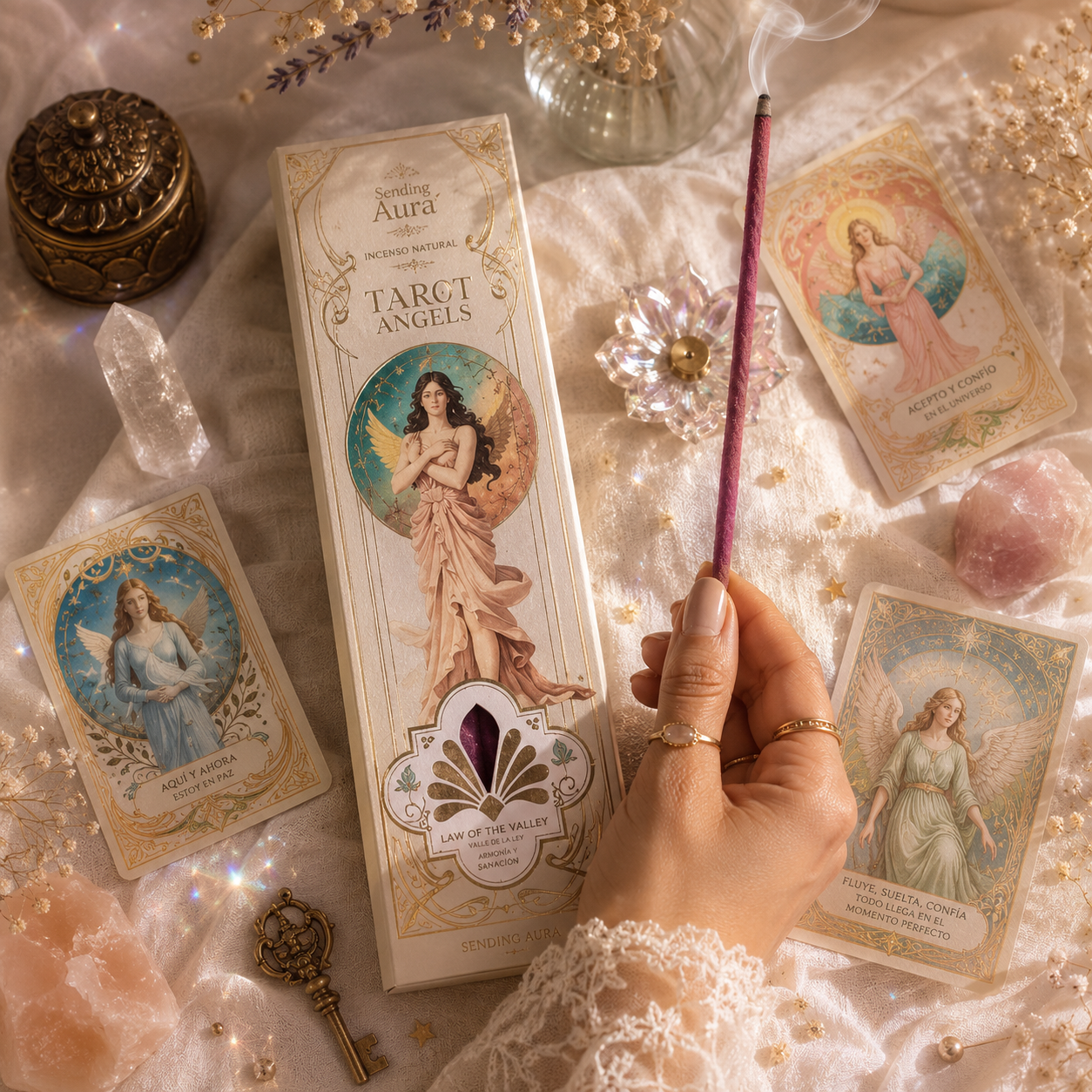 Incienso Tarot Ángeles Lirios del Valle + cartita de regalo — Sagrada Madre