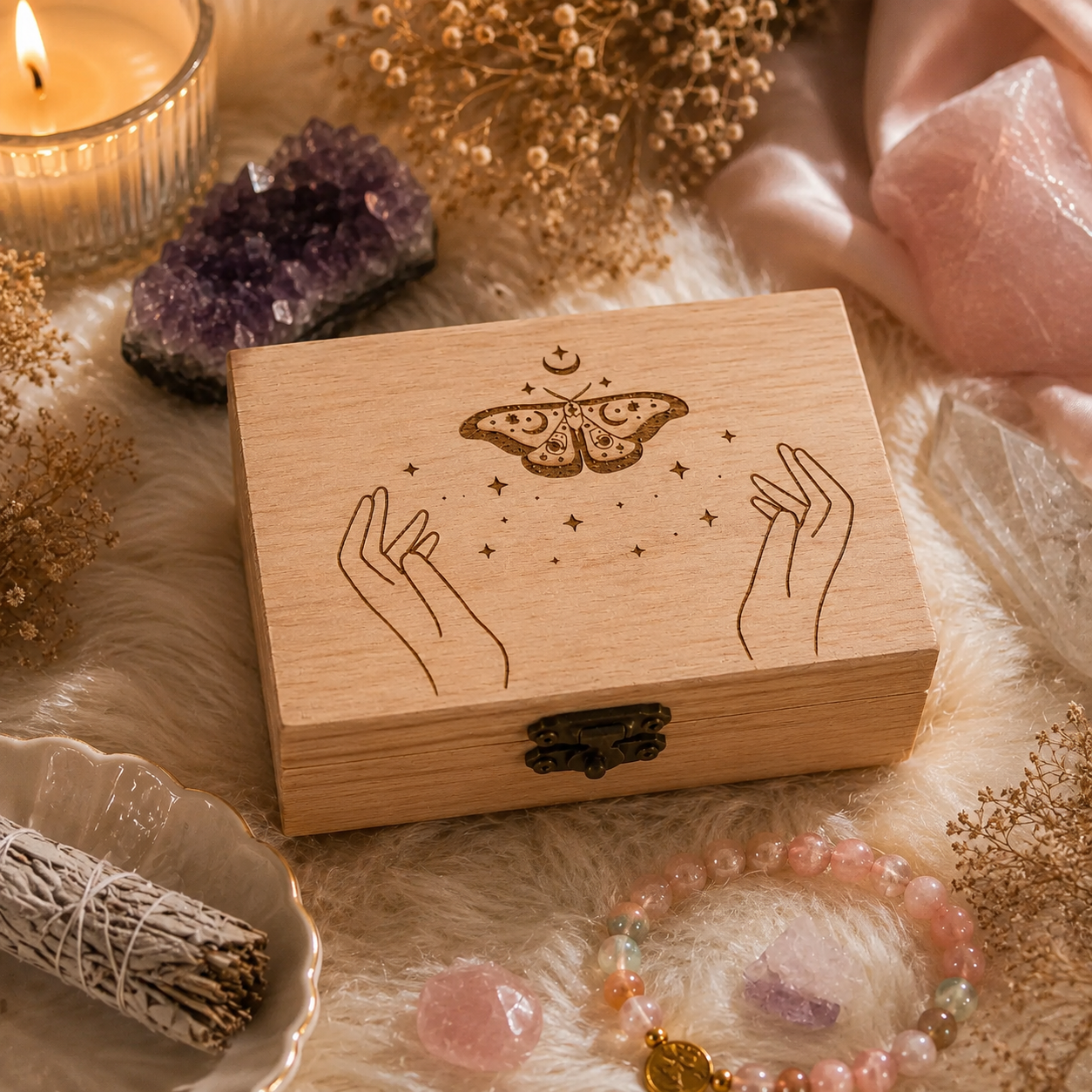 Cofre y Cajita para piedras Metamorfosis