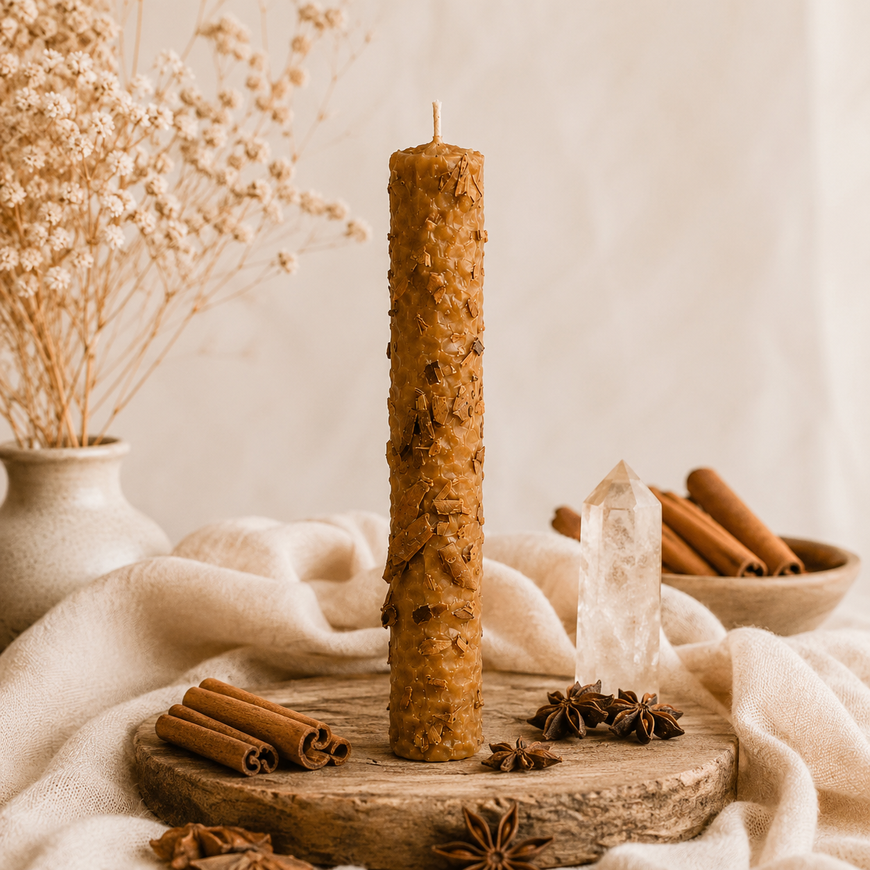 Vela de Miel con Canela ABUNDANCIA y EXPANSIÓN