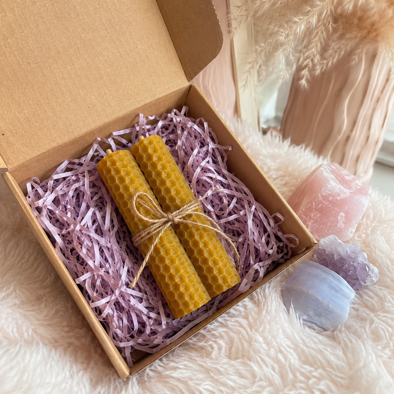 Pack de 2 Velas de Miel Natural 11 Y 22