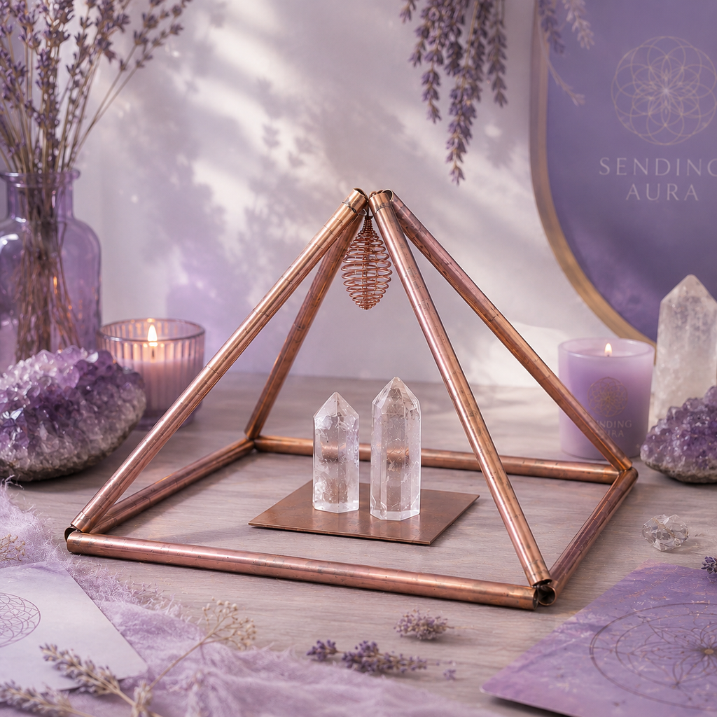 Pirámide de Cobre Plegable para Radiestesia y Radiónica – 23 x 15 cm