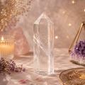 Cuarzo Cristal Maestro Generador Premium (12–14 cm)